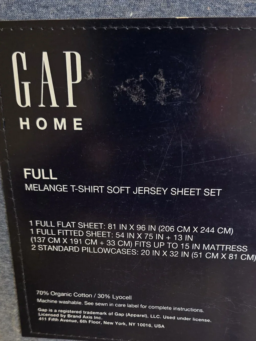 GAP Home Full Jersey Sheet Set - Navy